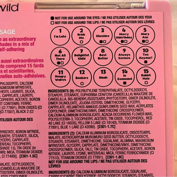 Wet N Wild Alice in Wonderland Limited Edition Eyeshadow & Face Palette, New! - Picture 5 of 8